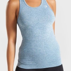 Brand New Gymshark Vital Seamless Vest Tank, Blue